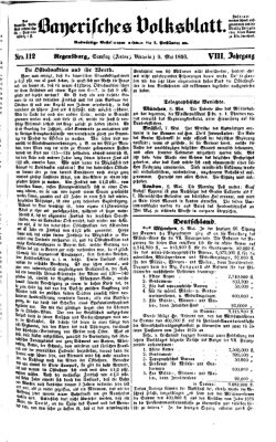 Bayerisches Volksblatt (Regensburger Morgenblatt) Samstag 10. Mai 1856