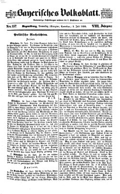 Bayerisches Volksblatt (Regensburger Morgenblatt) Donnerstag 3. Juli 1856