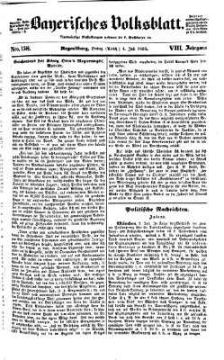 Bayerisches Volksblatt (Regensburger Morgenblatt) Freitag 4. Juli 1856