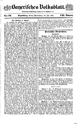 Bayerisches Volksblatt (Regensburger Morgenblatt) Montag 14. Juli 1856