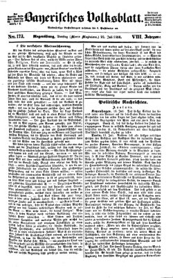 Bayerisches Volksblatt (Regensburger Morgenblatt) Dienstag 22. Juli 1856