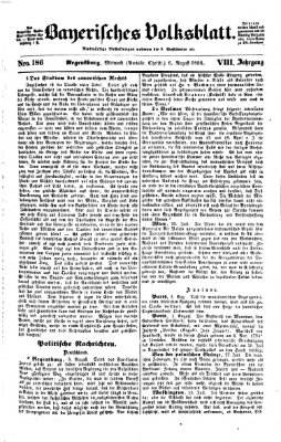 Bayerisches Volksblatt (Regensburger Morgenblatt) Mittwoch 6. August 1856