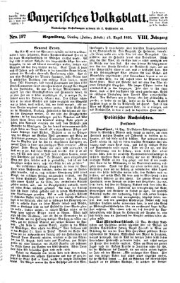 Bayerisches Volksblatt (Regensburger Morgenblatt) Dienstag 19. August 1856