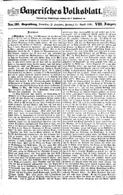 Bayerisches Volksblatt (Regensburger Morgenblatt) Donnerstag 21. August 1856