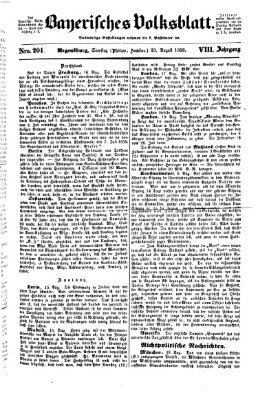 Bayerisches Volksblatt (Regensburger Morgenblatt) Samstag 23. August 1856