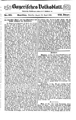 Bayerisches Volksblatt (Regensburger Morgenblatt) Donnerstag 28. August 1856