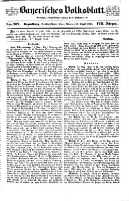 Bayerisches Volksblatt (Regensburger Morgenblatt) Samstag 30. August 1856