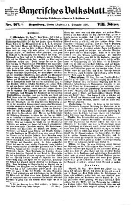 Bayerisches Volksblatt (Regensburger Morgenblatt) Montag 1. September 1856