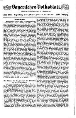 Bayerisches Volksblatt (Regensburger Morgenblatt) Dienstag 2. September 1856