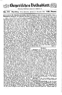 Bayerisches Volksblatt (Regensburger Morgenblatt) Freitag 5. September 1856