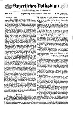 Bayerisches Volksblatt (Regensburger Morgenblatt) Dienstag 21. Oktober 1856