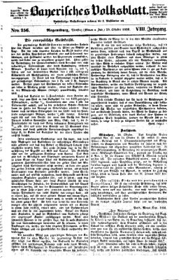 Bayerisches Volksblatt (Regensburger Morgenblatt) Dienstag 28. Oktober 1856