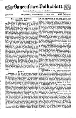 Bayerisches Volksblatt (Regensburger Morgenblatt) Mittwoch 29. Oktober 1856