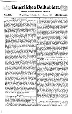 Bayerisches Volksblatt (Regensburger Morgenblatt) Dienstag 4. November 1856