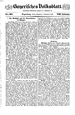 Bayerisches Volksblatt (Regensburger Morgenblatt) Freitag 7. November 1856