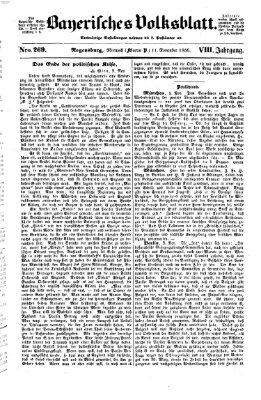 Bayerisches Volksblatt (Regensburger Morgenblatt) Mittwoch 12. November 1856