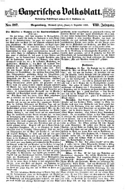 Bayerisches Volksblatt (Regensburger Morgenblatt) Mittwoch 3. Dezember 1856