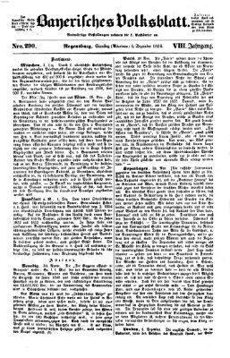 Bayerisches Volksblatt (Regensburger Morgenblatt) Samstag 6. Dezember 1856