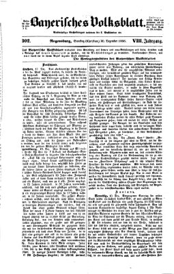 Bayerisches Volksblatt (Regensburger Morgenblatt) Samstag 20. Dezember 1856