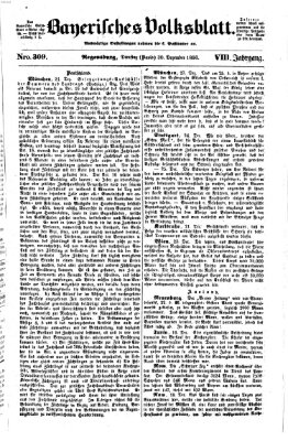 Bayerisches Volksblatt (Regensburger Morgenblatt) Dienstag 30. Dezember 1856