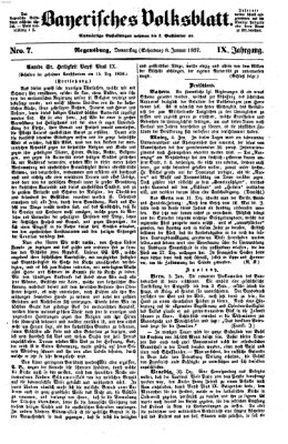 Bayerisches Volksblatt (Regensburger Morgenblatt) Donnerstag 8. Januar 1857