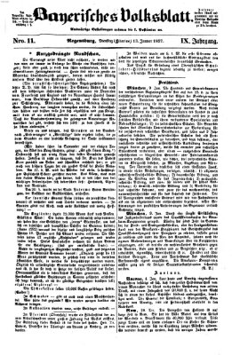 Bayerisches Volksblatt (Regensburger Morgenblatt) Dienstag 13. Januar 1857