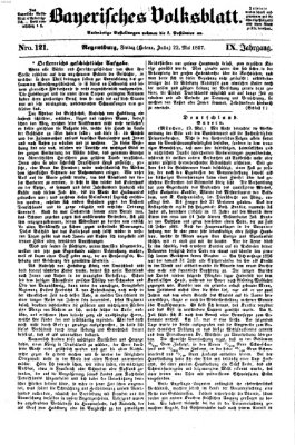 Bayerisches Volksblatt (Regensburger Morgenblatt) Freitag 22. Mai 1857