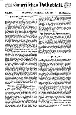 Bayerisches Volksblatt (Regensburger Morgenblatt) Samstag 23. Mai 1857