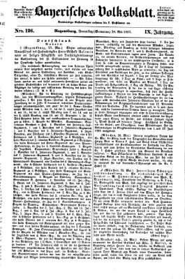 Bayerisches Volksblatt (Regensburger Morgenblatt) Donnerstag 28. Mai 1857