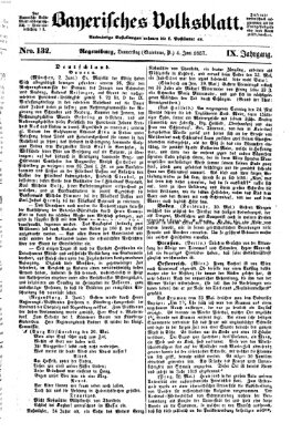 Bayerisches Volksblatt (Regensburger Morgenblatt) Donnerstag 4. Juni 1857