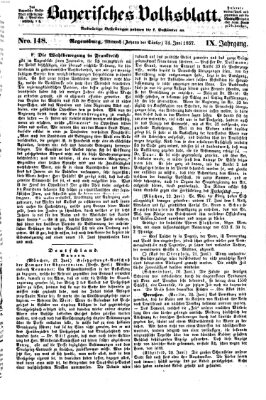 Bayerisches Volksblatt (Regensburger Morgenblatt) Mittwoch 24. Juni 1857