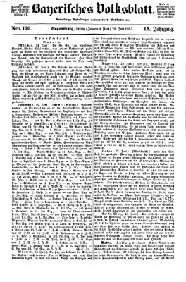 Bayerisches Volksblatt (Regensburger Morgenblatt) Freitag 26. Juni 1857