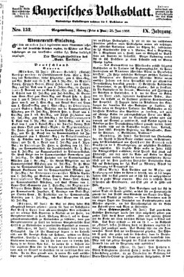 Bayerisches Volksblatt (Regensburger Morgenblatt) Montag 29. Juni 1857