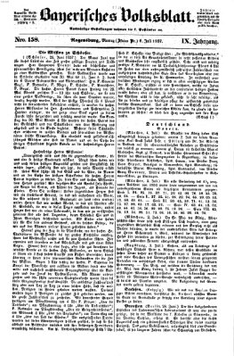 Bayerisches Volksblatt (Regensburger Morgenblatt) Montag 6. Juli 1857