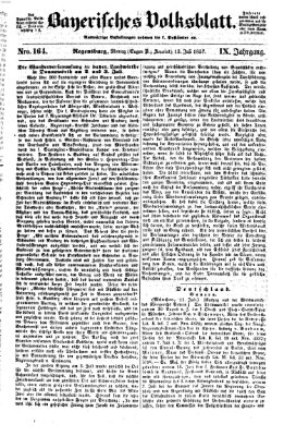 Bayerisches Volksblatt (Regensburger Morgenblatt) Montag 13. Juli 1857