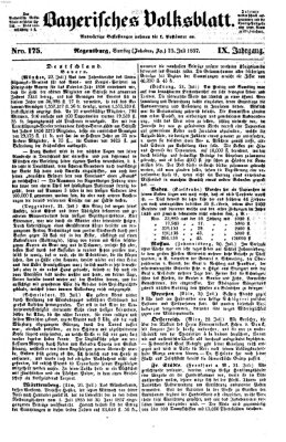 Bayerisches Volksblatt (Regensburger Morgenblatt) Samstag 25. Juli 1857