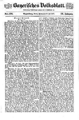 Bayerisches Volksblatt (Regensburger Morgenblatt) Montag 27. Juli 1857