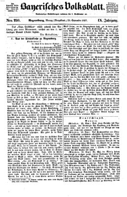 Bayerisches Volksblatt (Regensburger Morgenblatt) Montag 28. September 1857