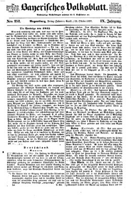 Bayerisches Volksblatt (Regensburger Morgenblatt) Freitag 23. Oktober 1857