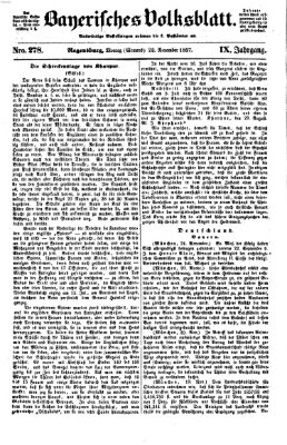 Bayerisches Volksblatt (Regensburger Morgenblatt) Montag 23. November 1857