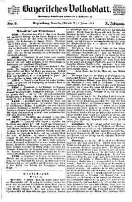 Bayerisches Volksblatt (Regensburger Morgenblatt) Donnerstag 7. Januar 1858