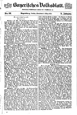 Bayerisches Volksblatt (Regensburger Morgenblatt) Dienstag 2. März 1858