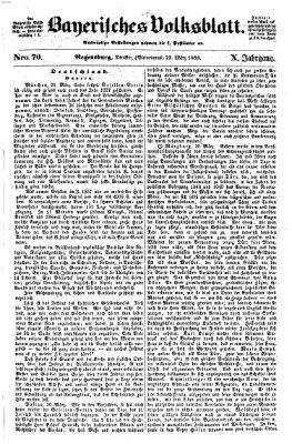 Bayerisches Volksblatt (Regensburger Morgenblatt) Dienstag 23. März 1858