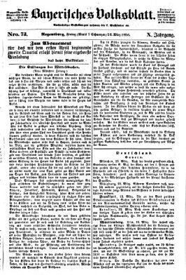 Bayerisches Volksblatt (Regensburger Morgenblatt) Freitag 26. März 1858