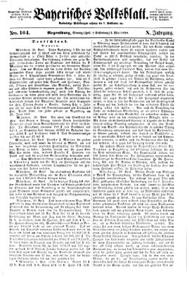 Bayerisches Volksblatt (Regensburger Morgenblatt) Montag 3. Mai 1858