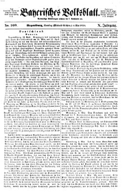 Bayerisches Volksblatt (Regensburger Morgenblatt) Samstag 8. Mai 1858