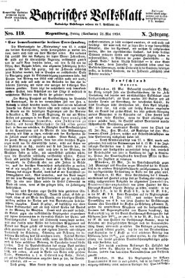 Bayerisches Volksblatt (Regensburger Morgenblatt) Freitag 21. Mai 1858