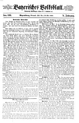 Bayerisches Volksblatt (Regensburger Morgenblatt) Mittwoch 26. Mai 1858