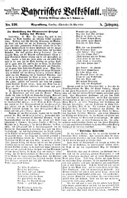 Bayerisches Volksblatt (Regensburger Morgenblatt) Samstag 29. Mai 1858