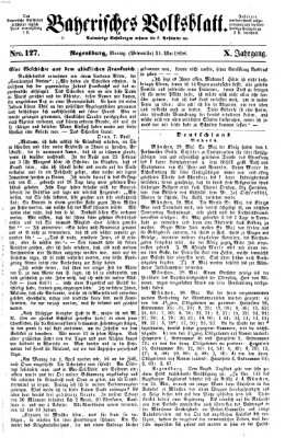 Bayerisches Volksblatt (Regensburger Morgenblatt) Montag 31. Mai 1858